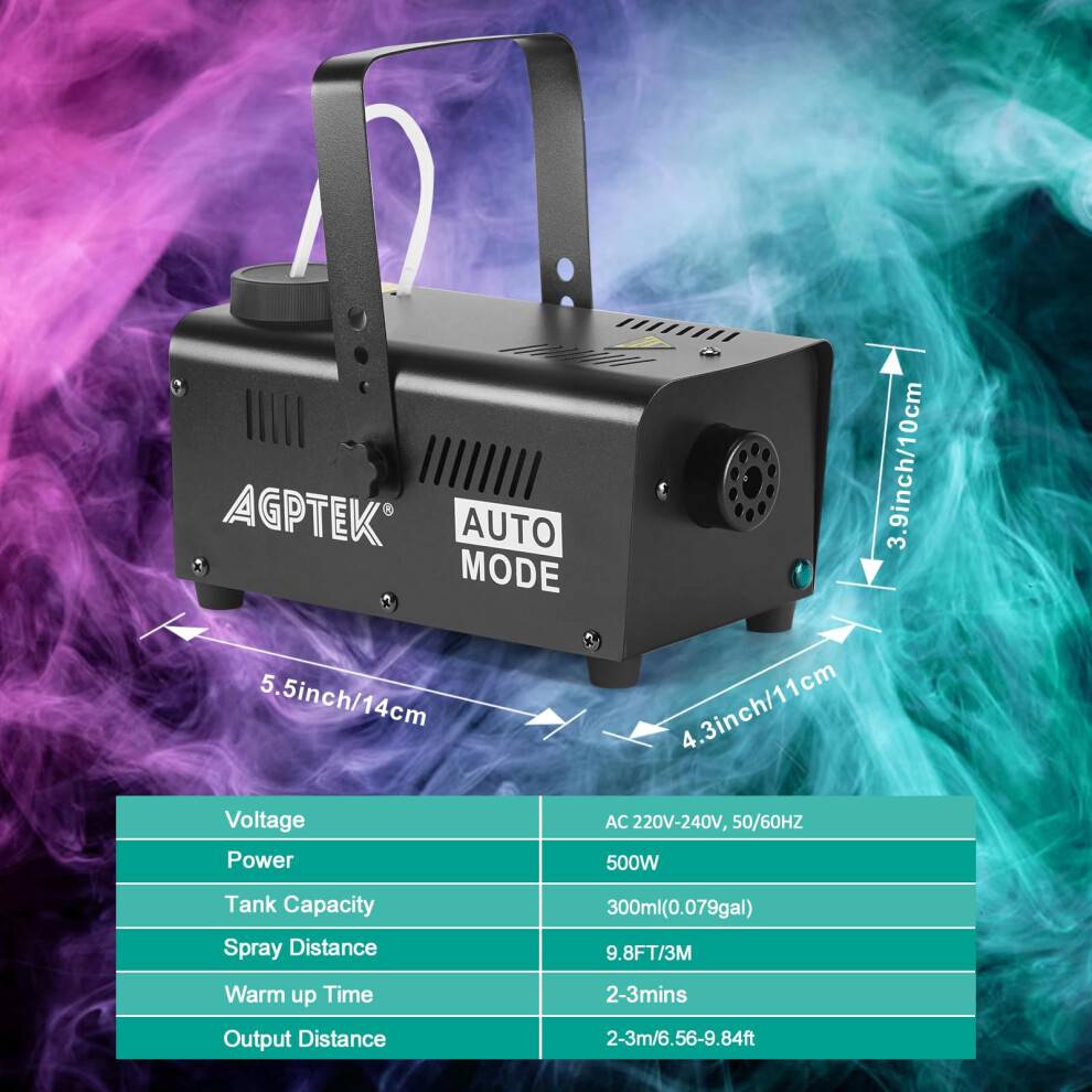 Agptek Fog Machine Smoke Machine with Wired Control