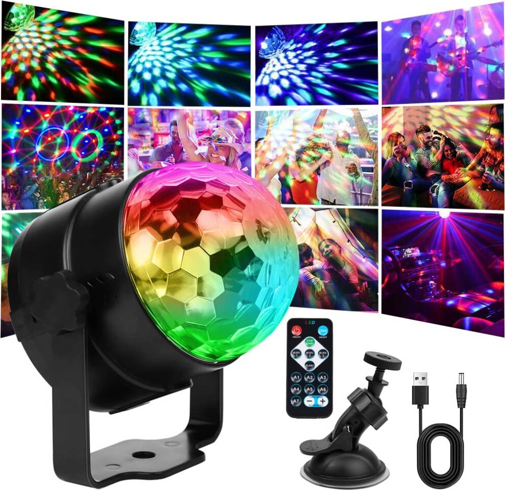 Uraqt USB Charged DJ LED Light with Remote
