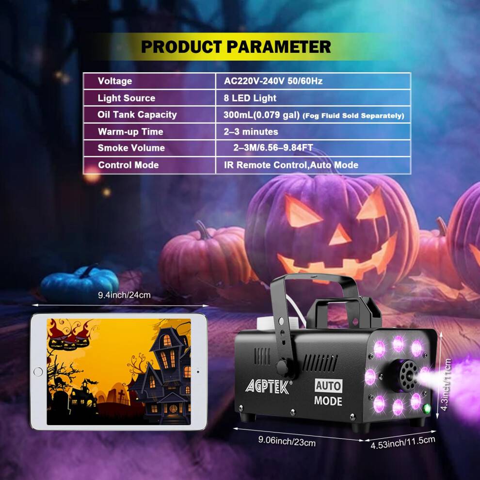 Agptek Smoke Machine 2000CFM