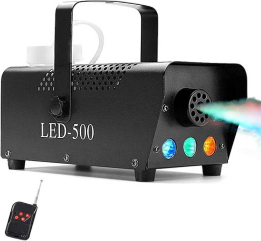 LED Light Fog Machine 500W Wired Remote