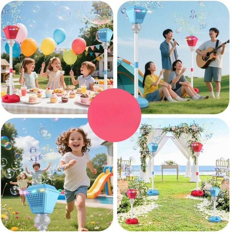 Outdoor Automatic Bubble Machine with Sound Light