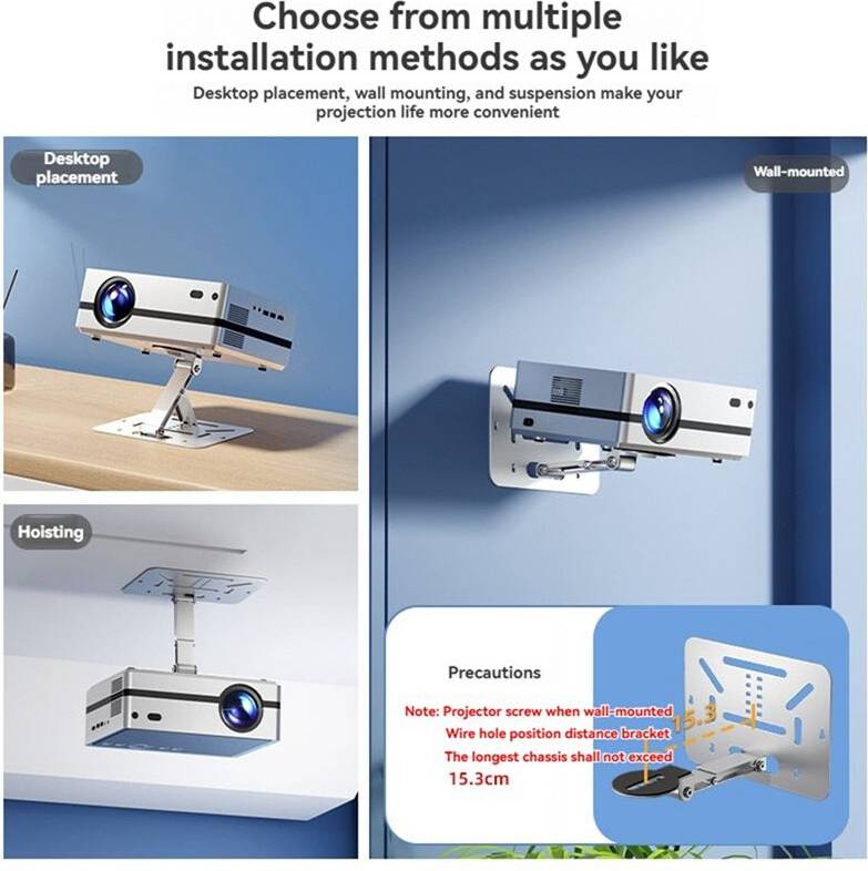 Tlily Universal Projector Bracket 1/4 Inch Screw