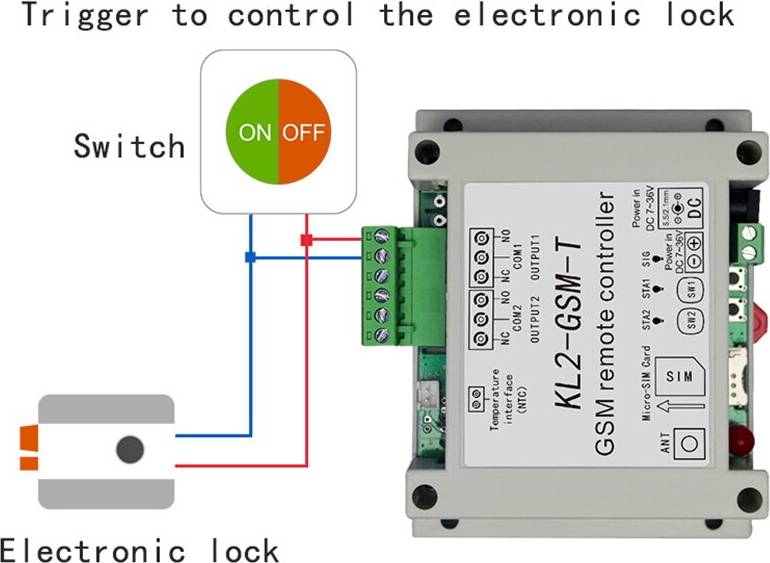 Switch control GSM Remote Relay Controller Switch