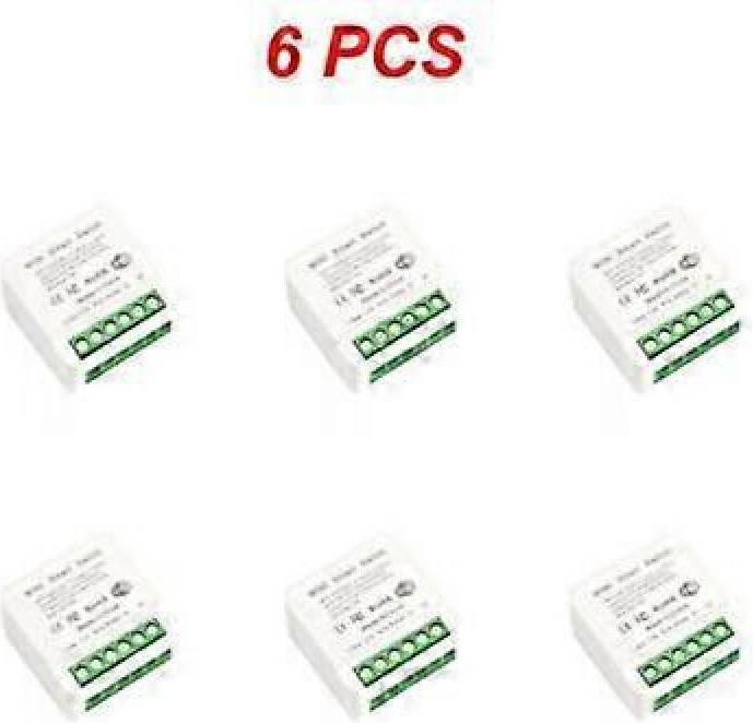 Google smart home Tuya WiFi Smart Switch Module 16A 6pcs