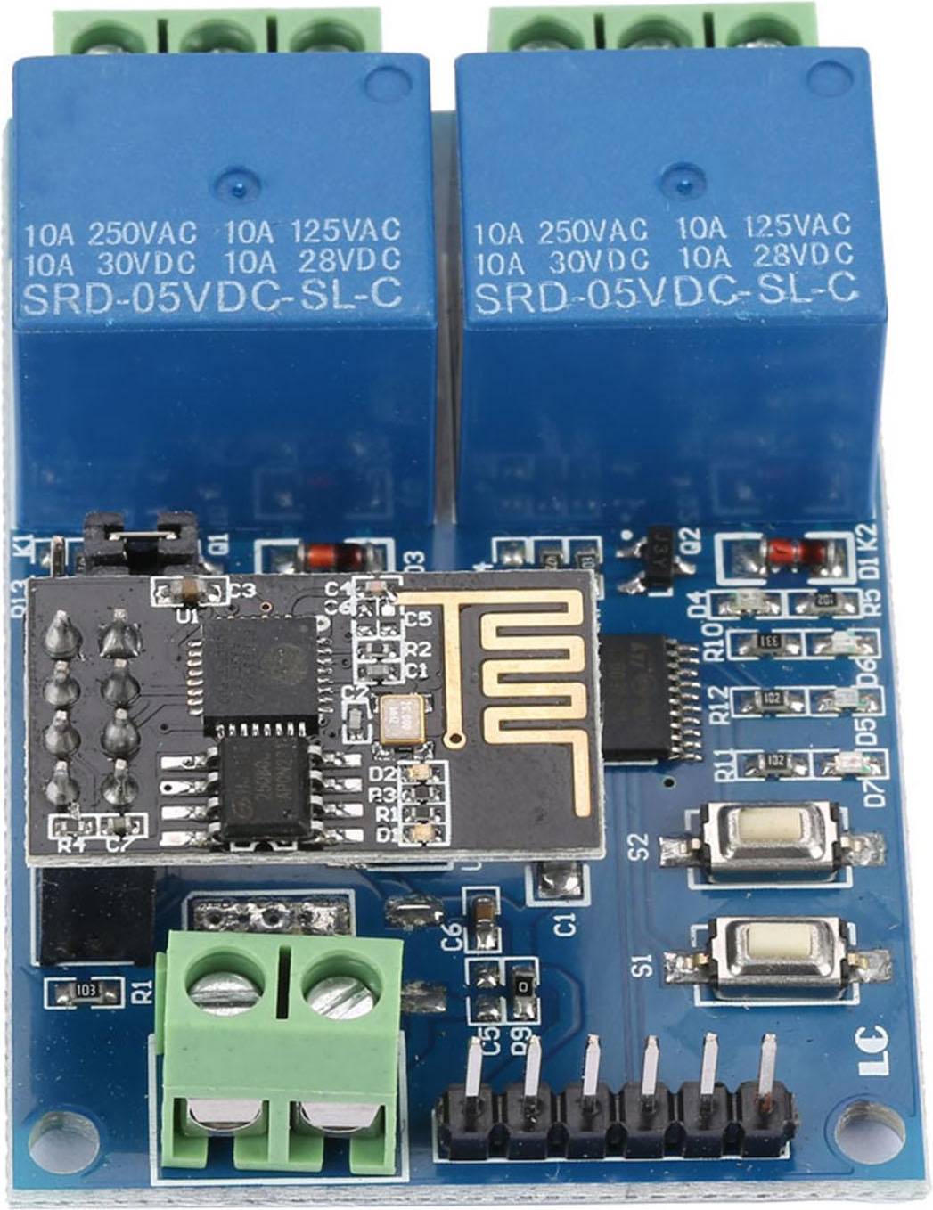 ESP8266 Dual Channel WiFi Relay Module