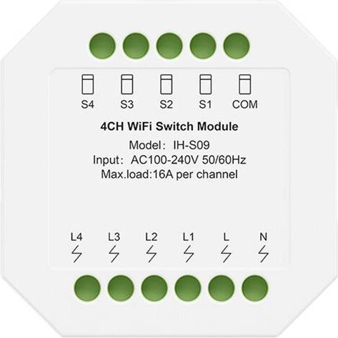 Kepptory 4CH WiFi Module AC100-240V App Remote Control