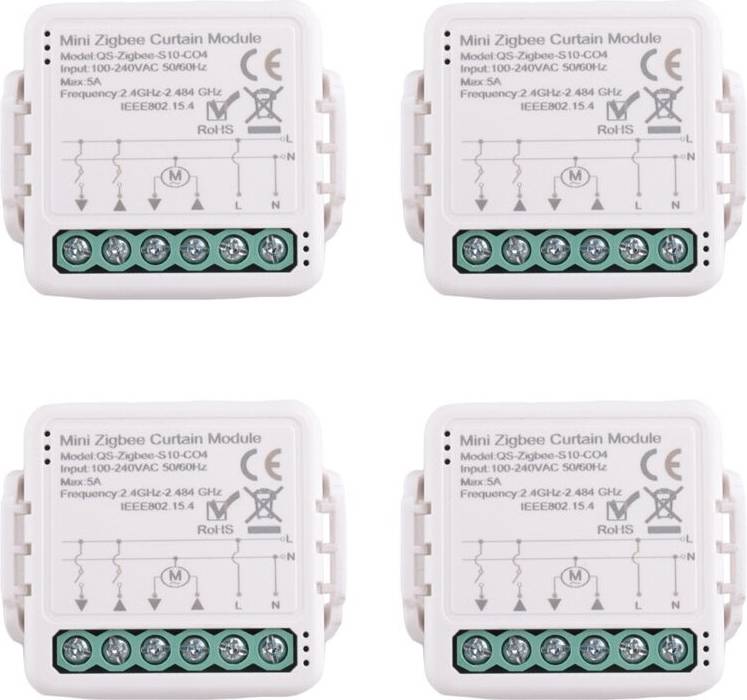 4X Tuya Zigbee Curtain Module