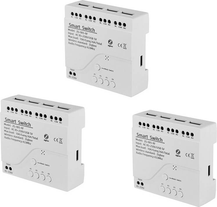 3X 4 Channels Tuya ZigBee Module