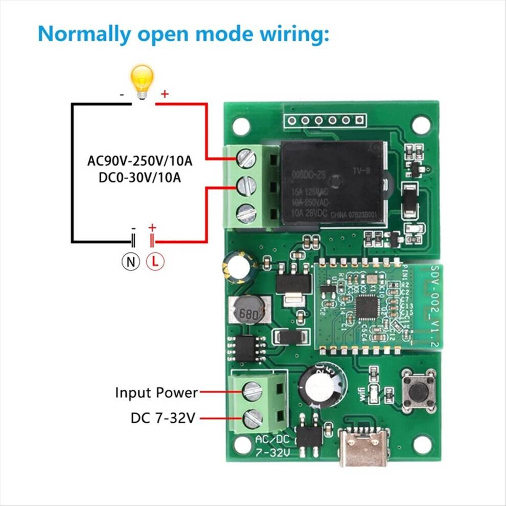 Typecat Smart DC 7-32V Single Channel Bluetooth WIFI Inching