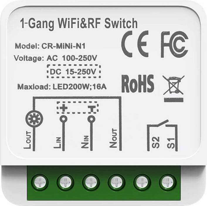 Tlily Tuya WiFi RF433 Module with Remote