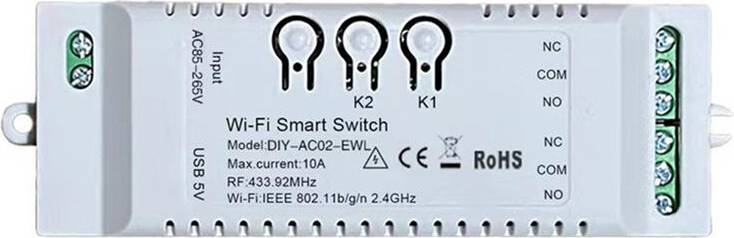 Exogio 2CH WiFi Smart Switch DIY Timer Module
