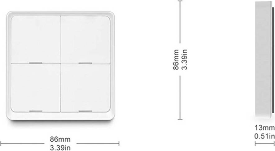 Smart Wireless Scene Controller Button ZigBee 12 Scenes