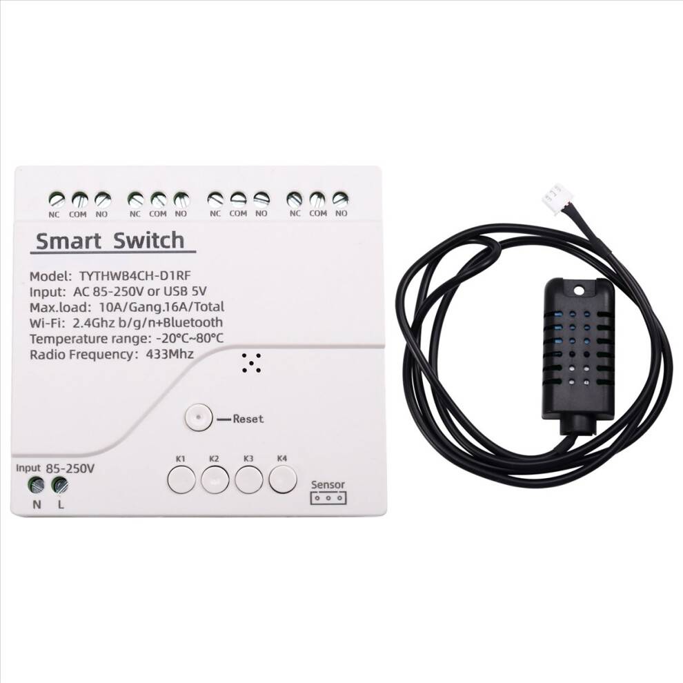 Exogio Tuya WiFi Smart Switch Humidity Sensor