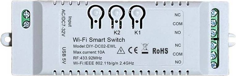 2CH WiFi DIY Timer EWeLink 7-32V 2.4G Module