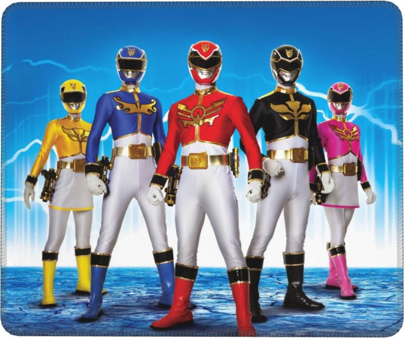 Power Rangers Mouse Pad Stitched Edge