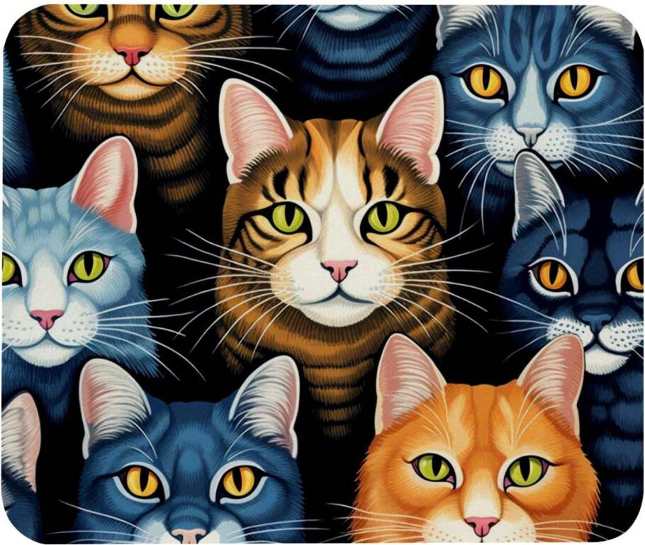 Spring Cats Mouse Pad Non-Slip Rubber Base