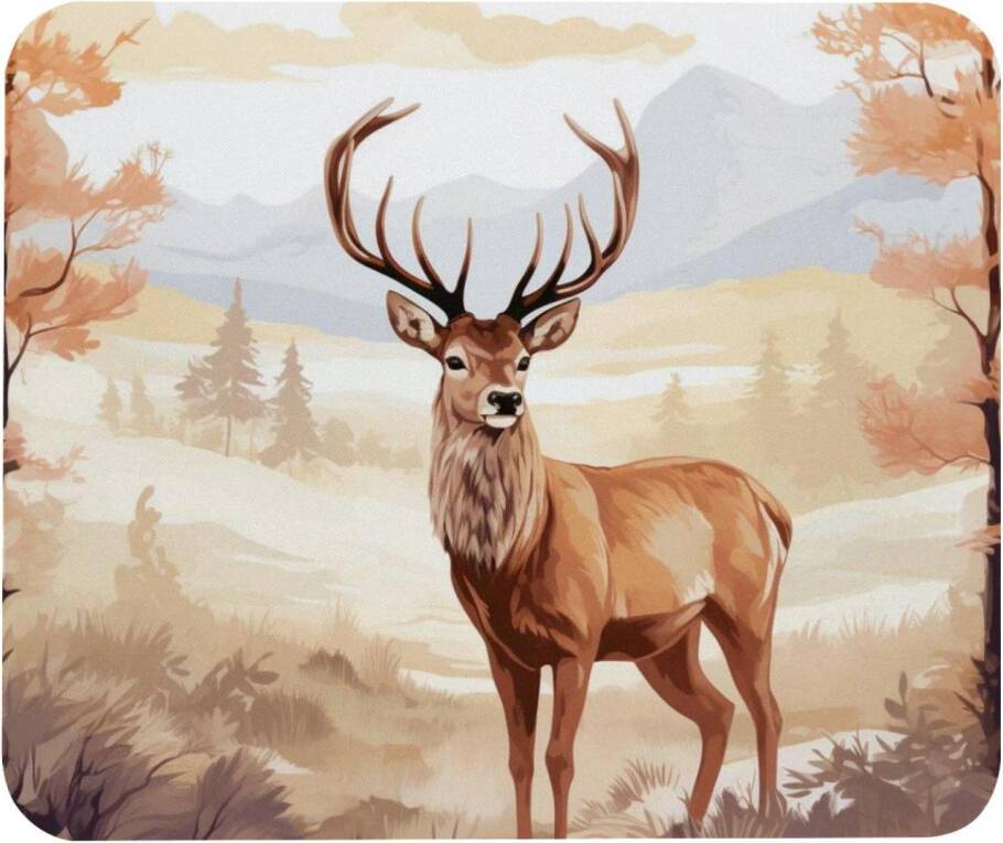 Deer Pattern Mouse Pad