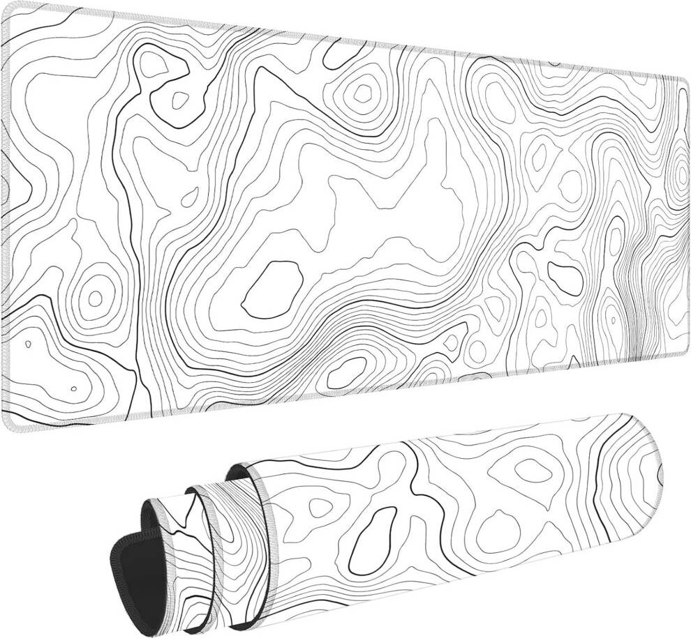 Gaming Mouse Pad Topo Map Design