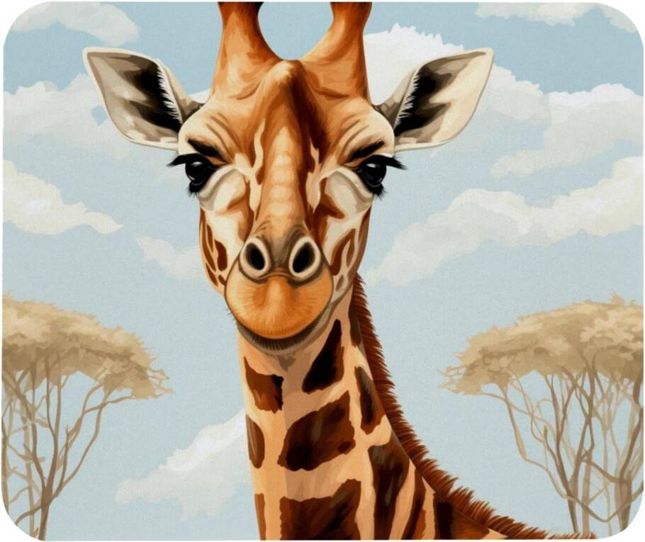 Giraffe Pattern Mouse Pad