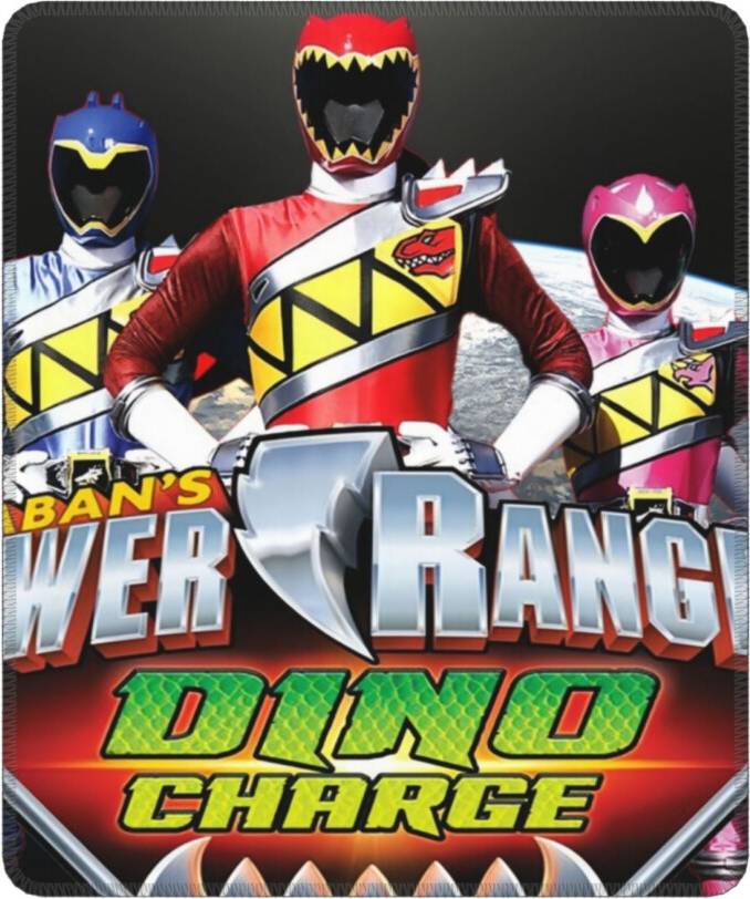 Power Rangers Mouse Pad Stitched Edge
