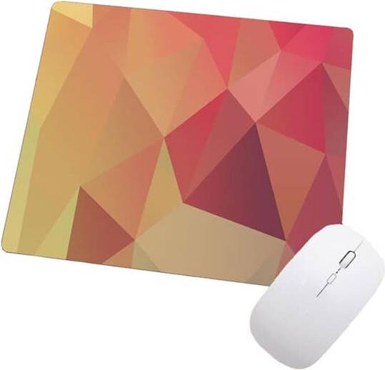 Mouse Pad Abstract Geometric Red