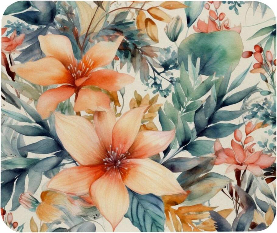 Floral Pattern Mouse Pad