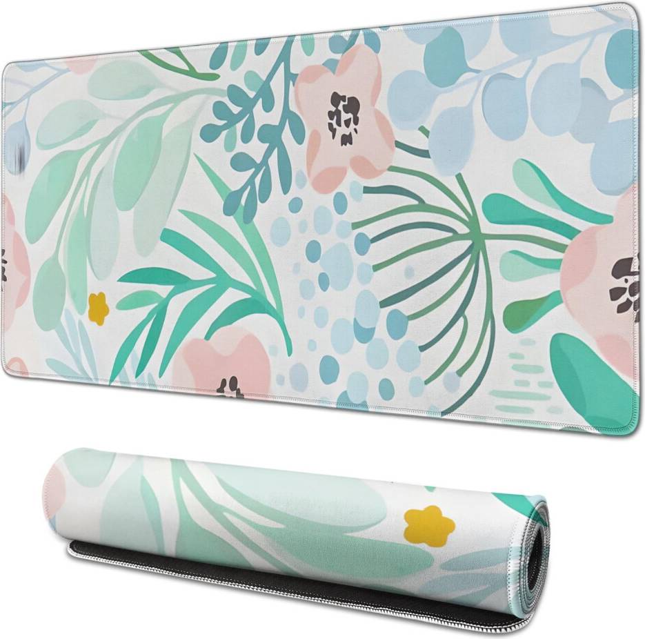 Leaf-Pattern Waterproof Mouse Pad