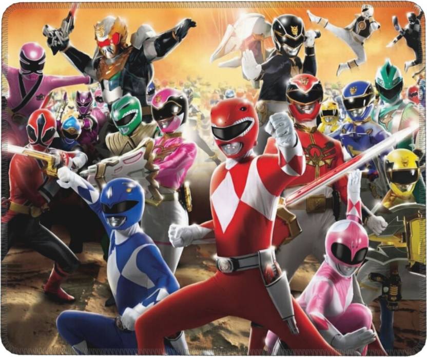 Power Rangers Mouse Pad Stitched Edge