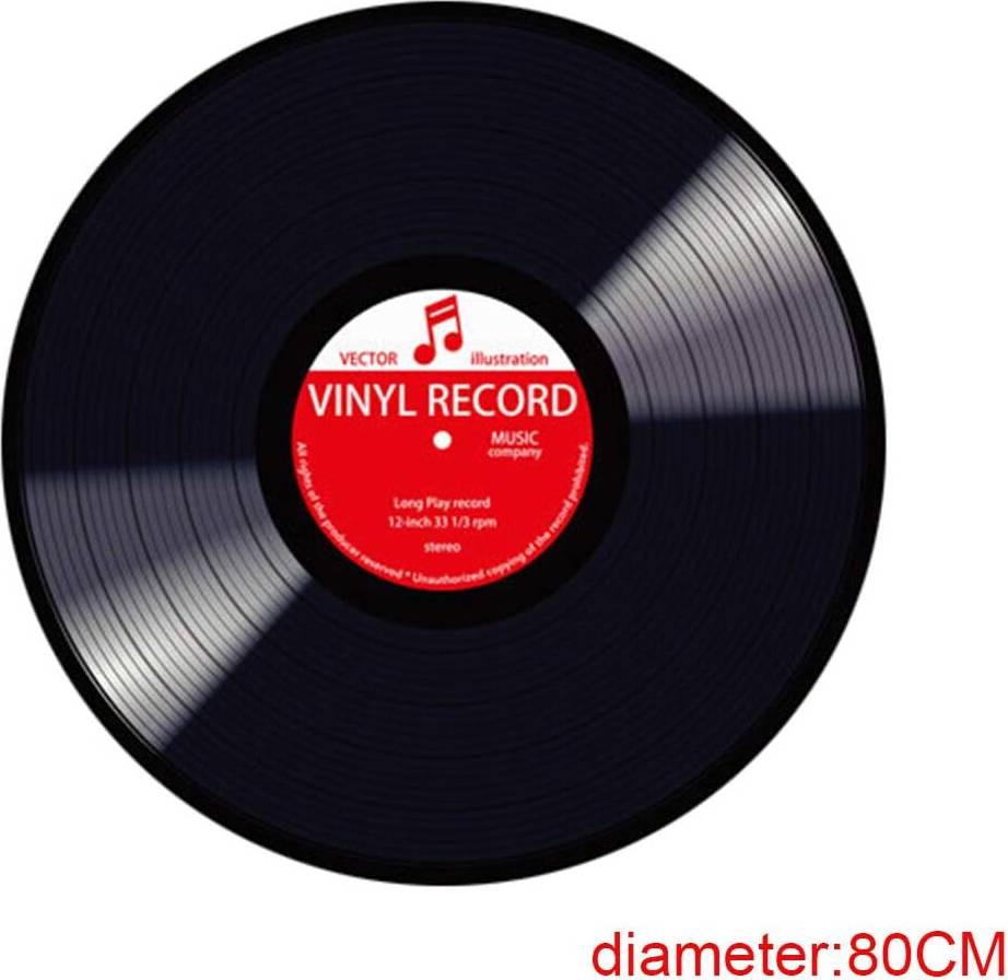 Personlig Musemåtte Musikvinylplader Runde Tæpper