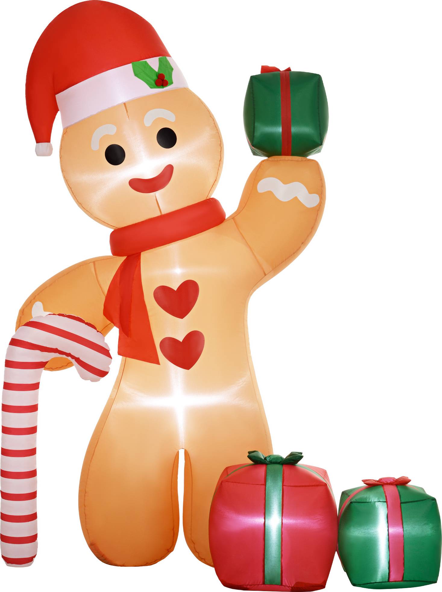 8FT Christmas Inflatable Gingerbread Man