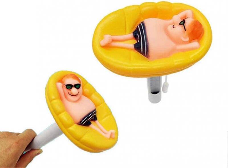 Large Floating Pool Thermometer With String
