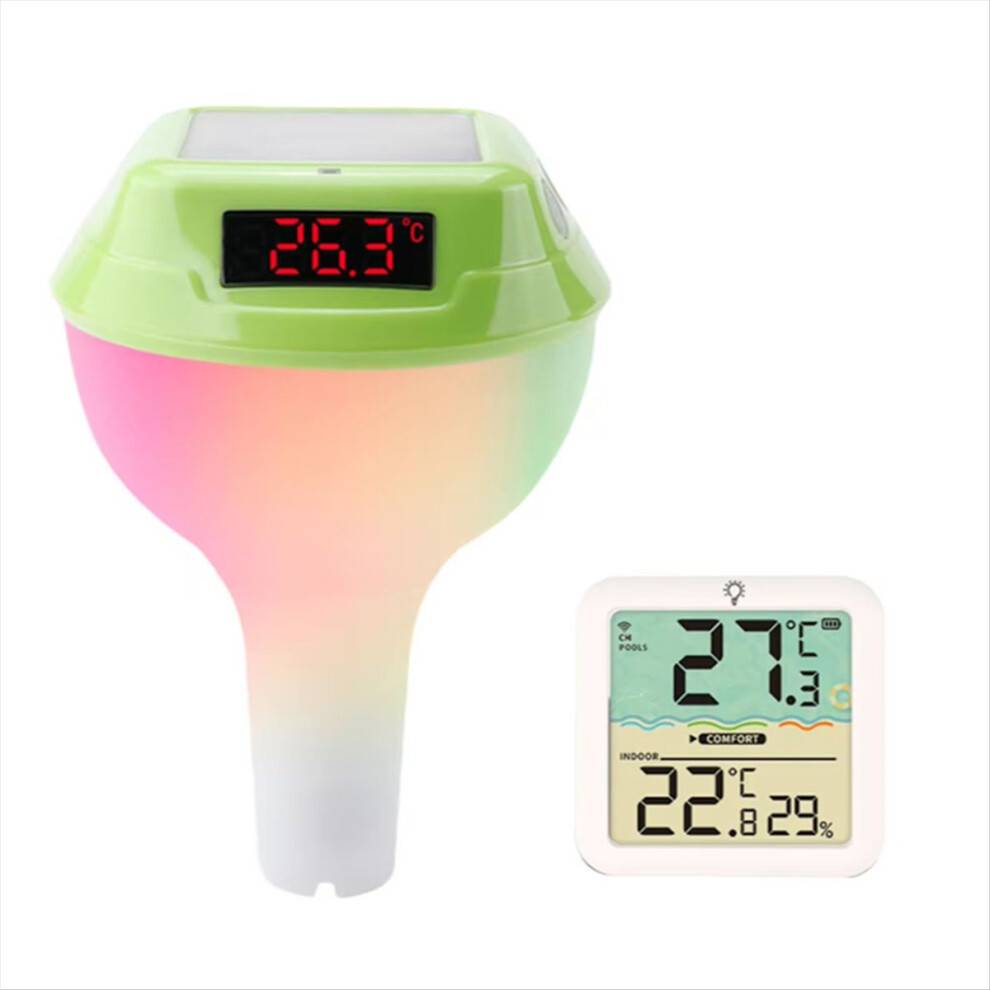 Typecat Solar Powered Pool Thermometer LED Display