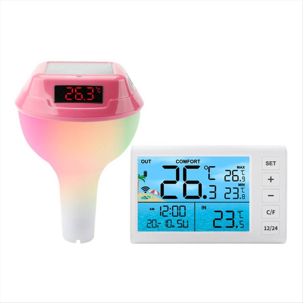 Solar Powered Pool Thermometer RGB