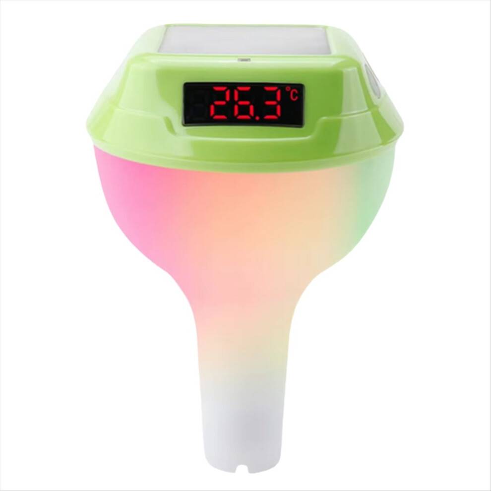 Typecat Solar Floating Pool Thermometer RGB Atmosphere Light