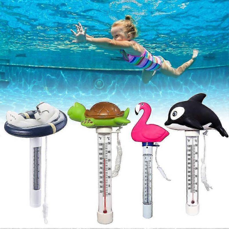 Dolphin Floating Pool Thermometer Cartoon