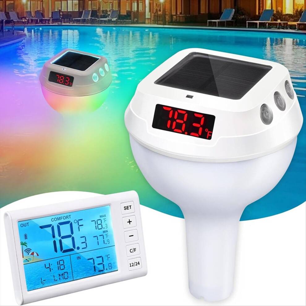 Wireless Pool Thermometer Floating Easy Read IP68