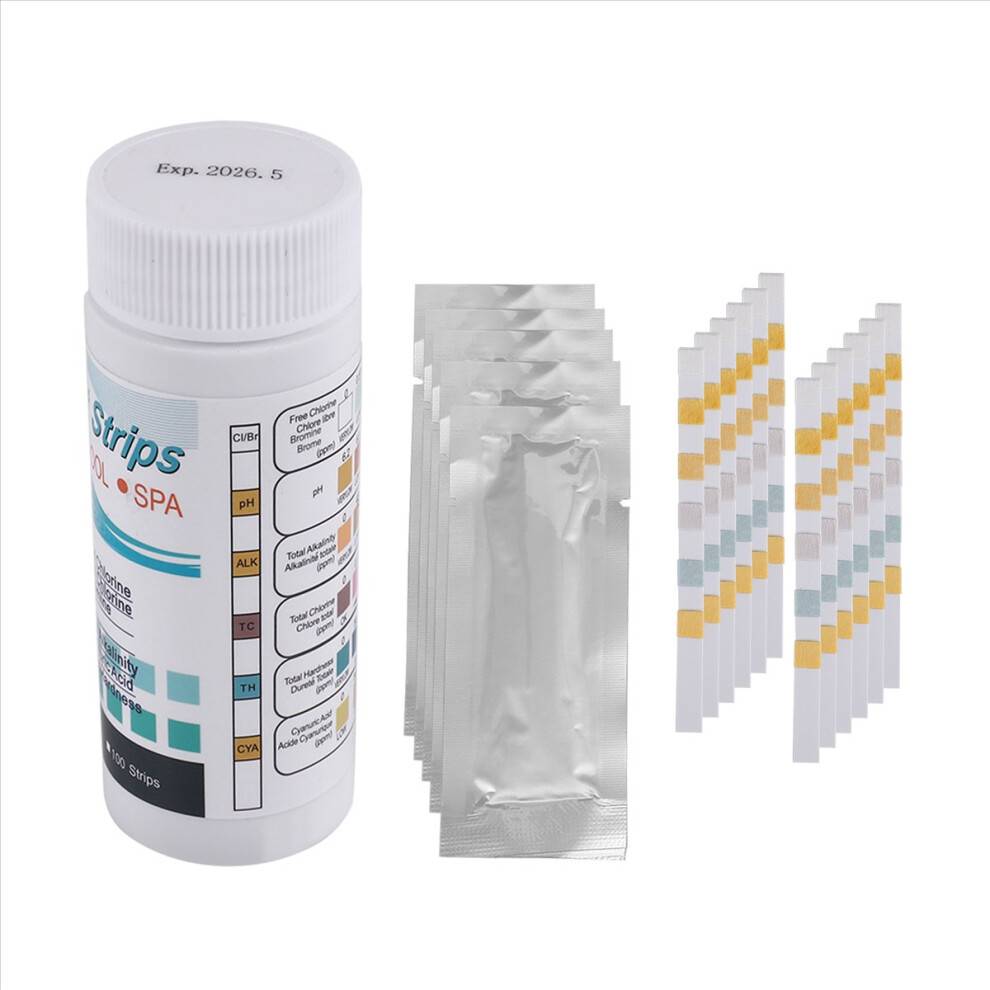 6-In-1 Swimming Pool PH Test Paper