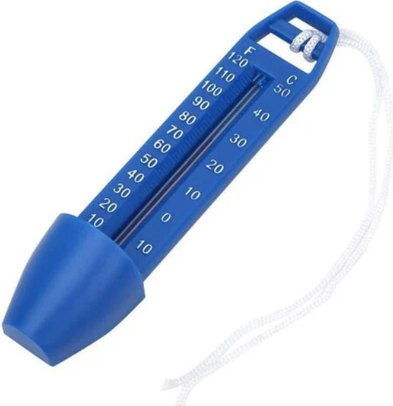 Pool Spa Thermometer Large Built-In Pocket