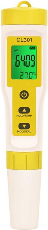 3-In-1 Chlorine Meter CL2 H2 Temperature Meter
