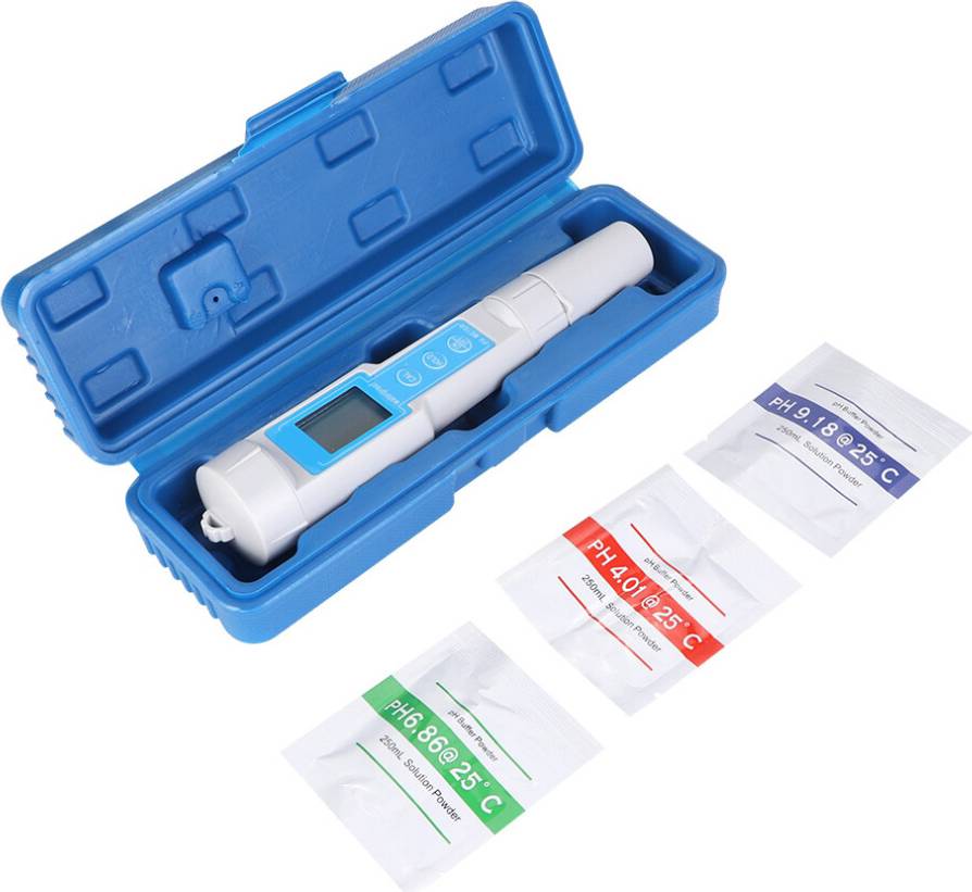 Pool pH Tester Simultaneous Display Automatic Shutdown