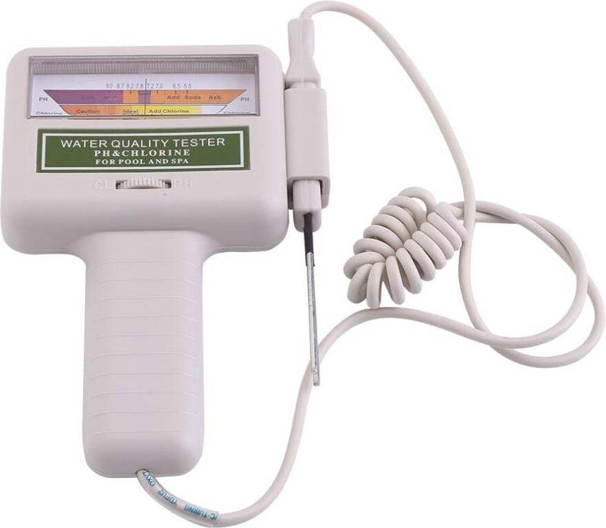 Digital pH and Chlorine Meter Quick Testing