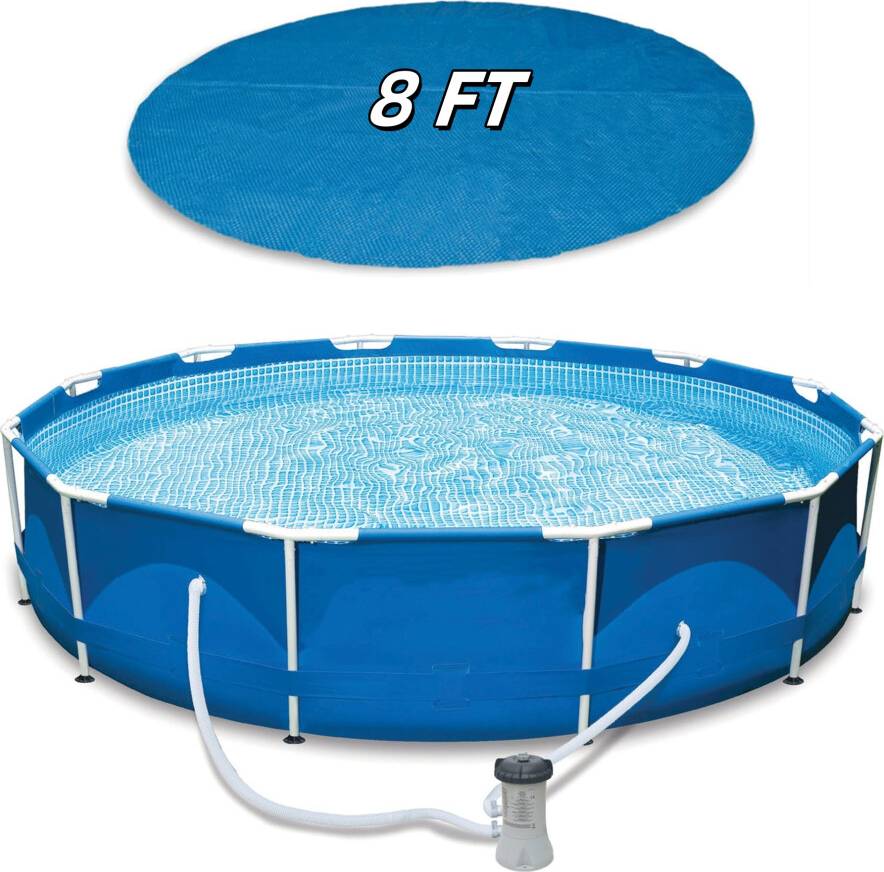 Round Inflatable Pool Cover 8 Ft