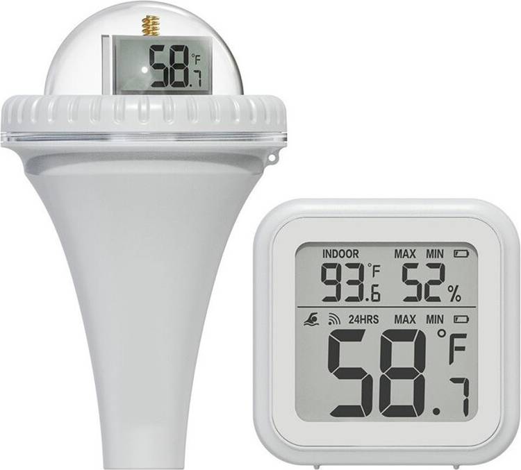 Floating Pool Thermometer Set Outdoor Temperature Sensor