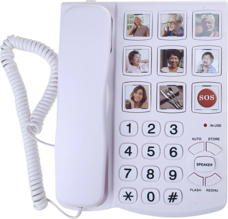 Landline Phone Large Buttons Memory