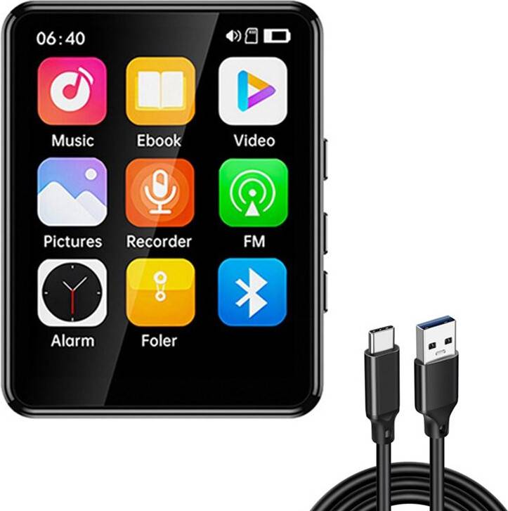 2.4 Inch MP3 Player Support Bluetooth Full Screen Touch HiFi Music Player