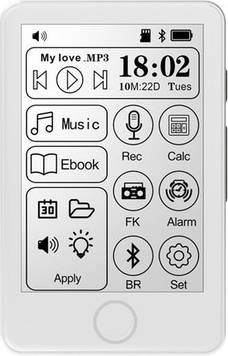 Sodial Mp3 Player Bluetooth Radio 2.8-Inch Ink Screen