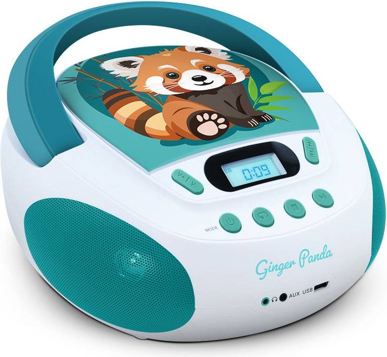 MOOOV 477414 Lecteur CD Portable Enfant - Panda Roux