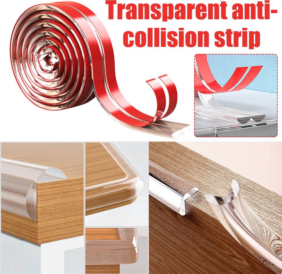 Transparent Anti-Collision Table Corner Strip