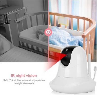 3.5 Inch Ptz Zoom Baby Monitor