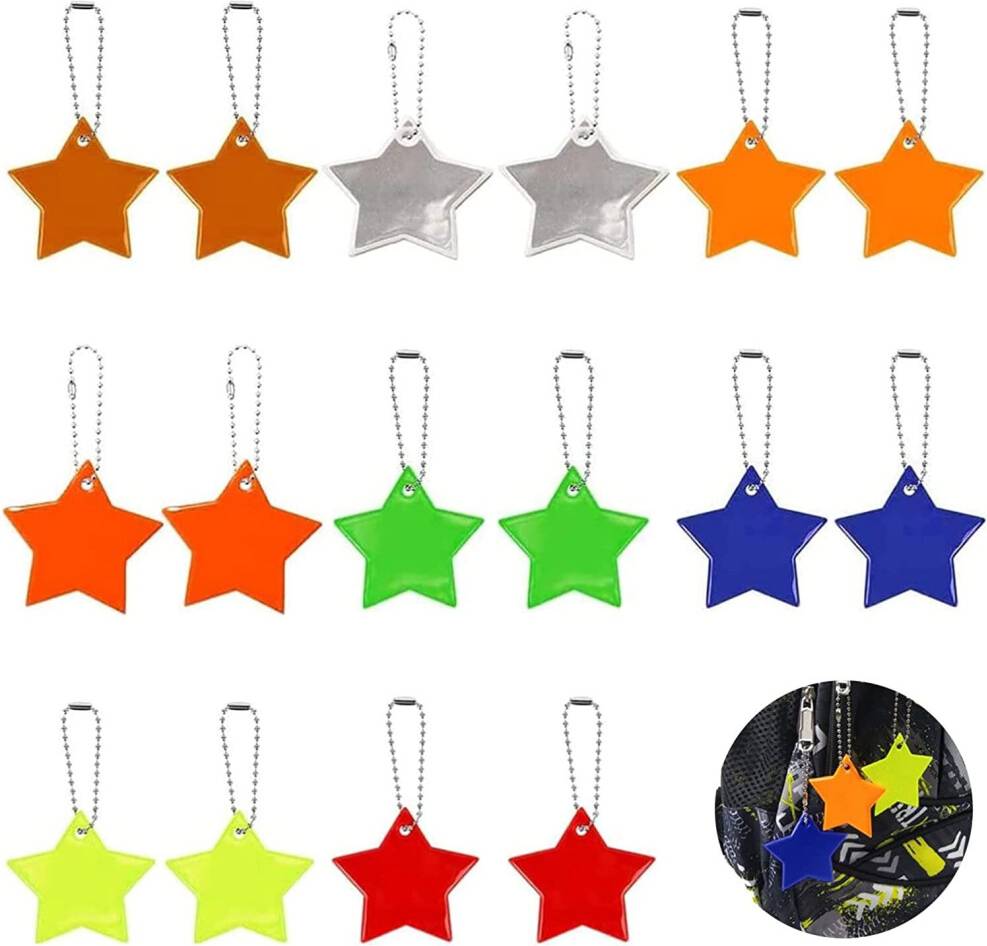 16 Piece Reflector Sticker Tag